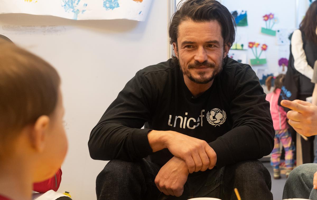 Orlando Bloom Ukrajina begunci | Foto UNICEF/Vincent Tremeau