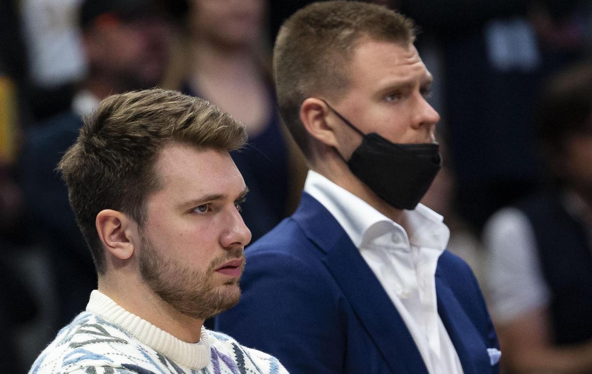 Luka Dončić, Kristaps Porzingis | Luka Dončić in Kristaps Porzingis ne na parketu ne ob njem nista našla skupnega jezika. | Foto Guliverimage