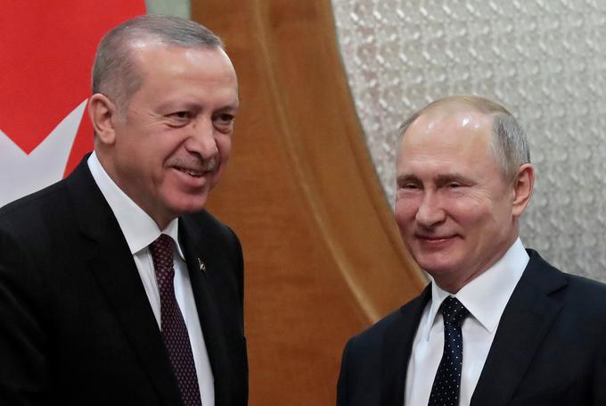 Recep Tayyip Erdogan in Vladimir Putin | Foto: Reuters