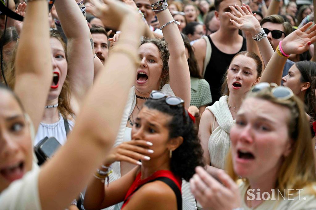 Oboževalci Taylor Swift na Dunaju