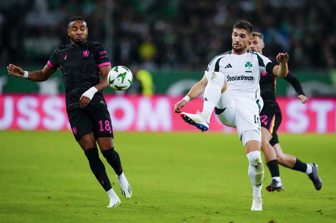 Panathinaikos, za katerega Adam Gnezda Čerin igra od prve minute, je z 1:4 izgubil proti glavnemu favoritu za osvojitev konferenčne lige Chelseaju. | Foto: Guliverimage