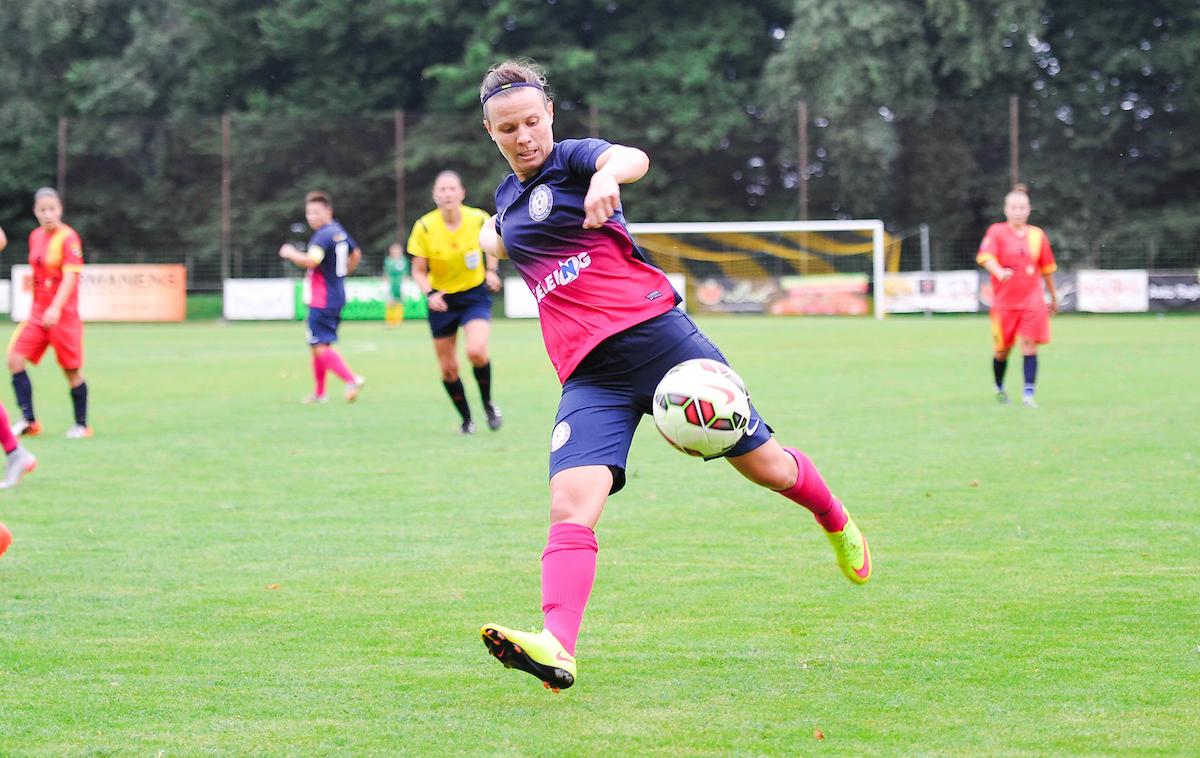 Tjaša Tibaut | Tjaša Tibaut je v finalu dosegla dva gola. | Foto Mario Horvat/Sportida