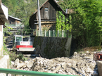 Koroška Bela urejanje struge plaz potok Bela