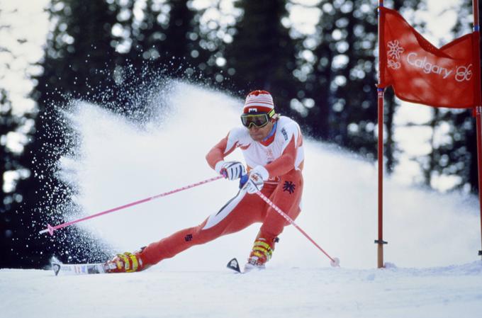 Hubert Strolz na kombinacijskem smuku v Calgaryju leta 1988. | Foto: AP / Guliverimage