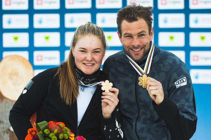 Sofija Nadiršina Benjamin Karl | Sedemnajstletna Sofija Nadiršina in 35-letni Benjamin Karl sta nova svetovna prvaka v paralelnem slalomu. | Foto Grega Valančič/Sportida