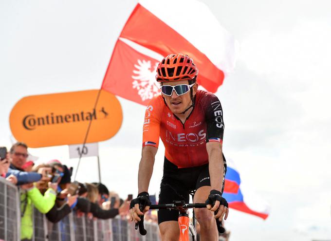 "Bila je igra mačke z mišmi," je zaključek kraljevske etape slikovito opisal Geraint Thomas. | Foto: Reuters