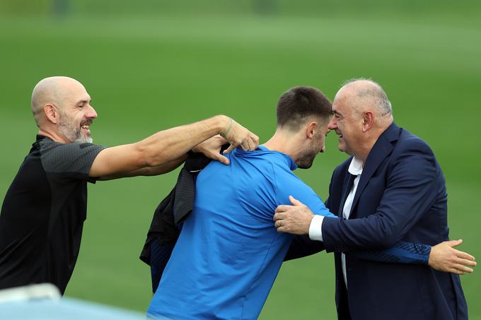 Radenko Mijatović je obiskal torkov trening. | Foto: www.alesfevzer.com