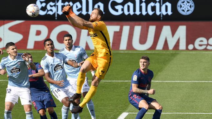 Jan Oblak ni prejel zadetka že 450 minut. | Foto: Getty Images