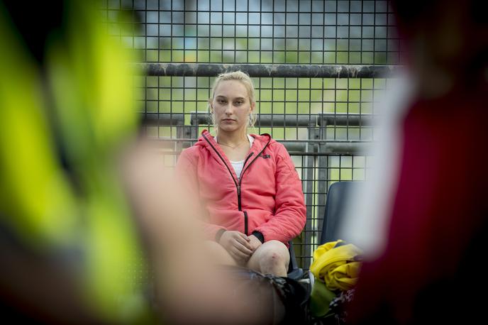 Janja Garnbret IFSC WORLD CUP MUNICH | Tudi Janja Garnbret je "samo" človek. | Foto Ana Kovač