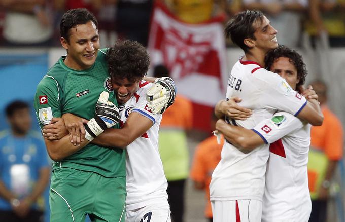 Kostarika se je na svetovnem prvenstvu v Braziliji nepričakovano povzpela med osem najboljših. | Foto: 