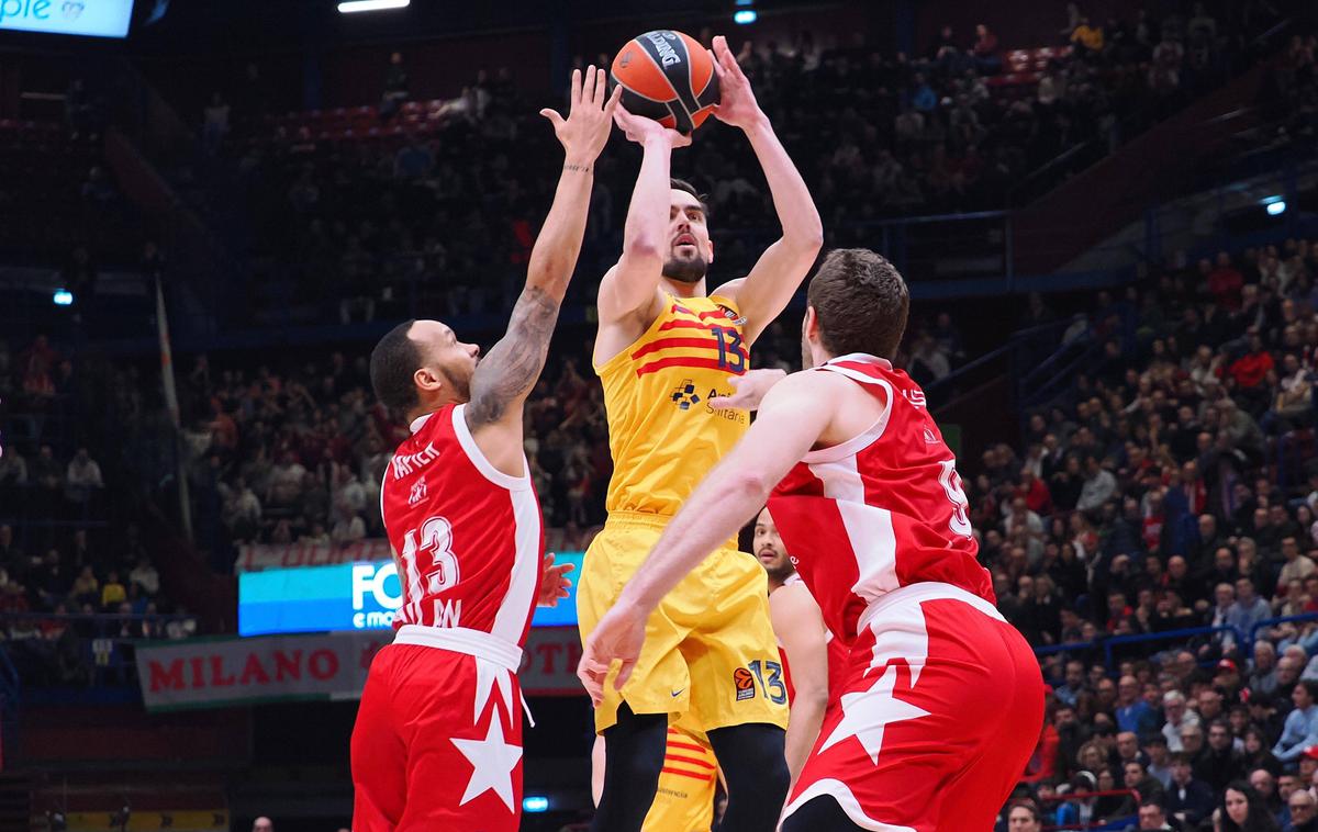 evroliga Barcelona Olimpija Milano | Crvena zvezda je na gostovanju v Berlinu lovila pomembno zmago, a na koncu ostala brez nje. Mike Tobey je na parketu preživel le slabe tri minute in vknjižil tri točke. | Foto Guliverimage