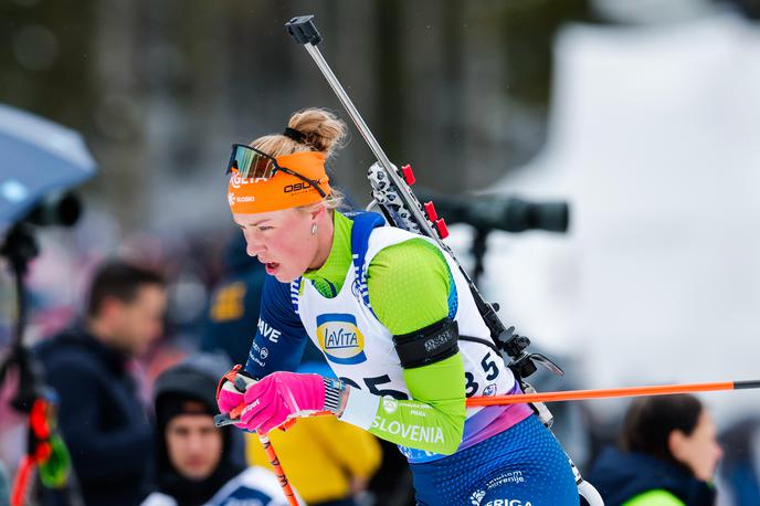 Anamarija Lampič, Pokljuka 2025 | Anamarija Lampič: Tekma je bila težka, obenem pa super, saj smo na Pokljuki. | Foto Aleš Fevžer