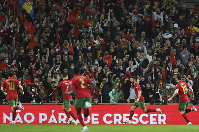 Portugalska Makedonija | Portugalce je na Zmajevem stadionu v Portu v vodstvo popeljal Bruno Fernandes. | Foto Guliverimage