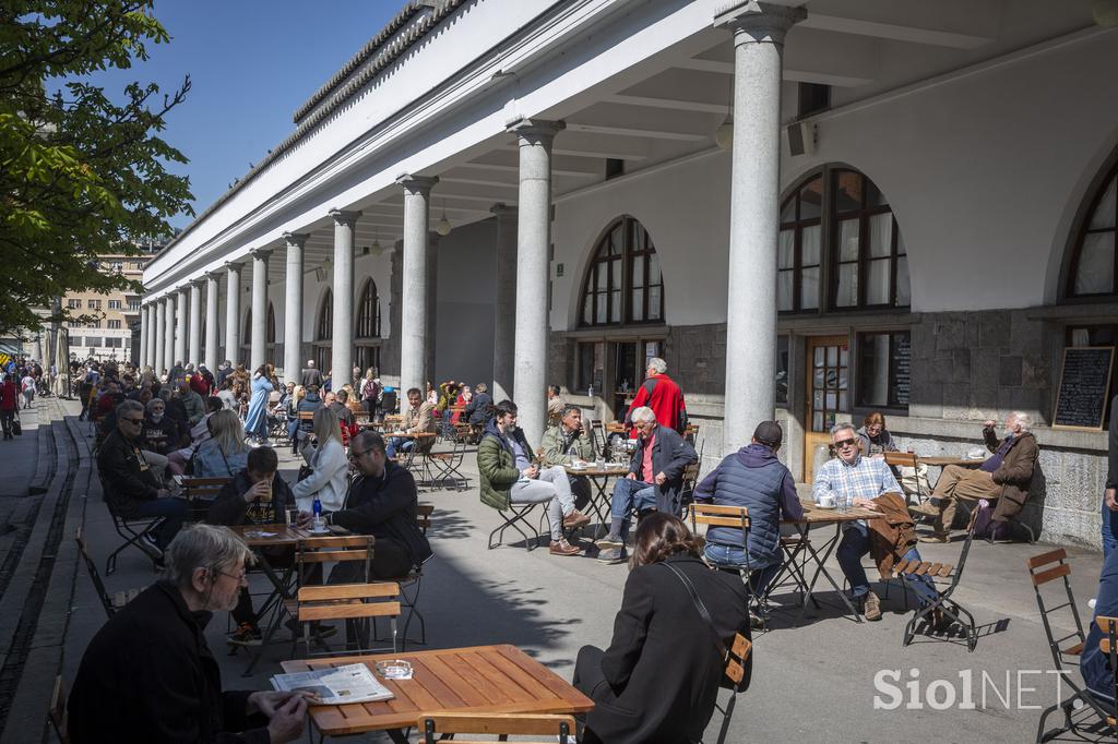 Odprtje gostinskih teras v Ljubljani