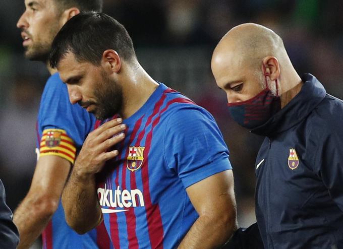 Sergio Agüero je kariero končal zaradi kardioloških težav. | Foto: Reuters