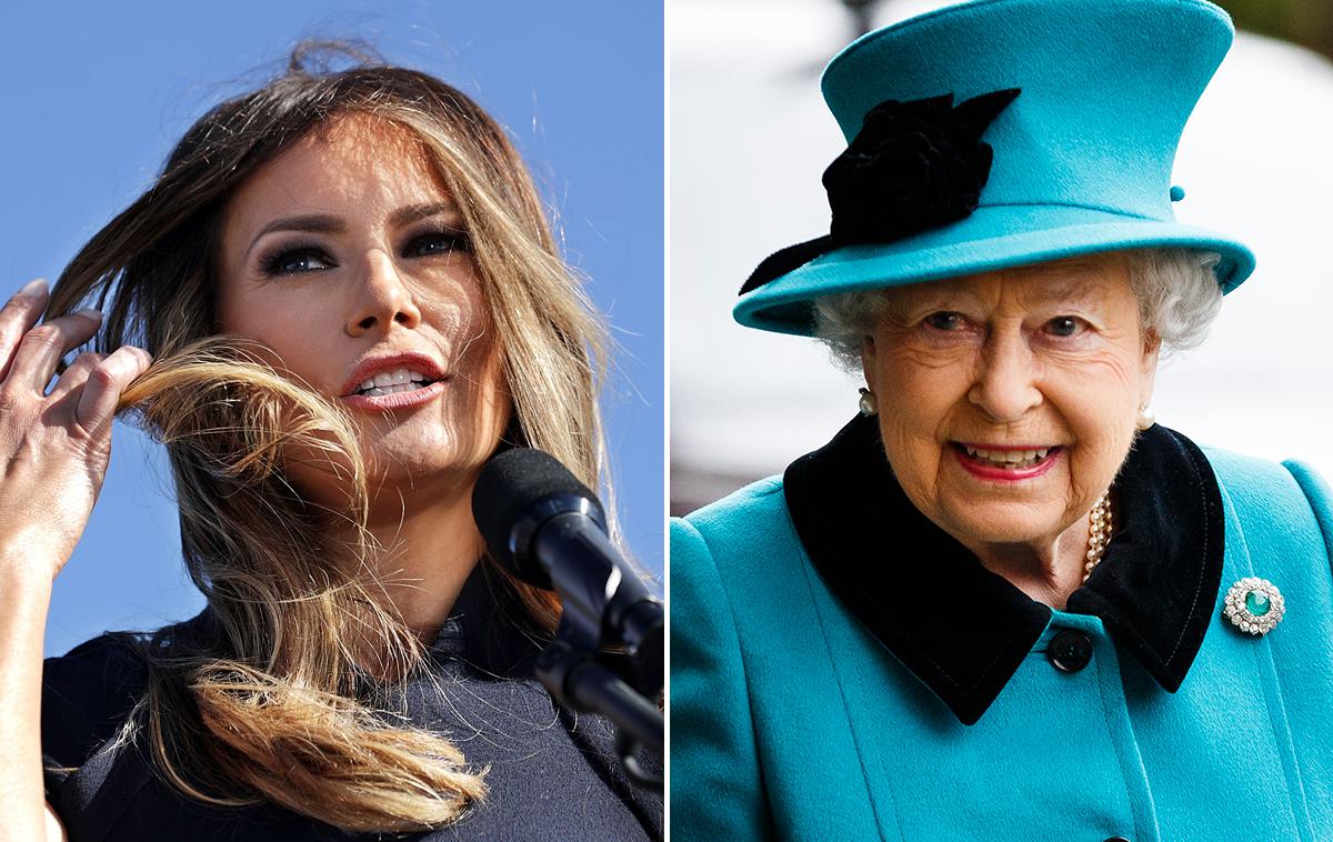 melania trump, kraljica, elizabeta II. | Foto Getty Images