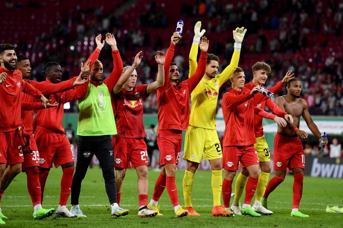 Leipzig RB | Rdeči biki so v uvodnem pokalnem nastopu napolnili mrežo četrtoligaša. | Foto Reuters