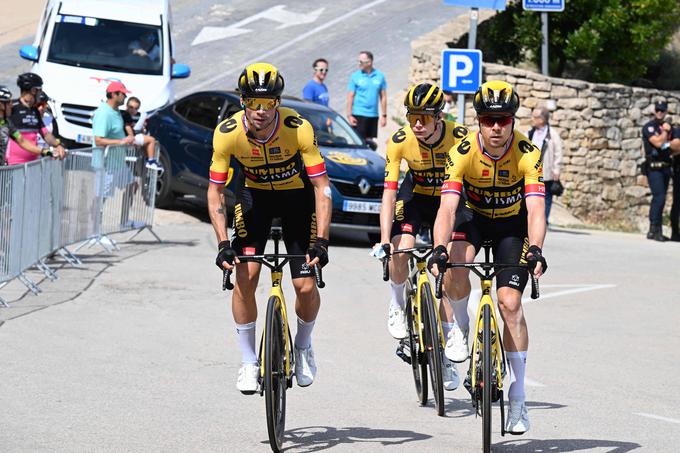 Primož Roglič, Jan Tratnik in Jonas Vingegaard so danes opravili svoj del posla z odliko. | Foto: Guliverimage