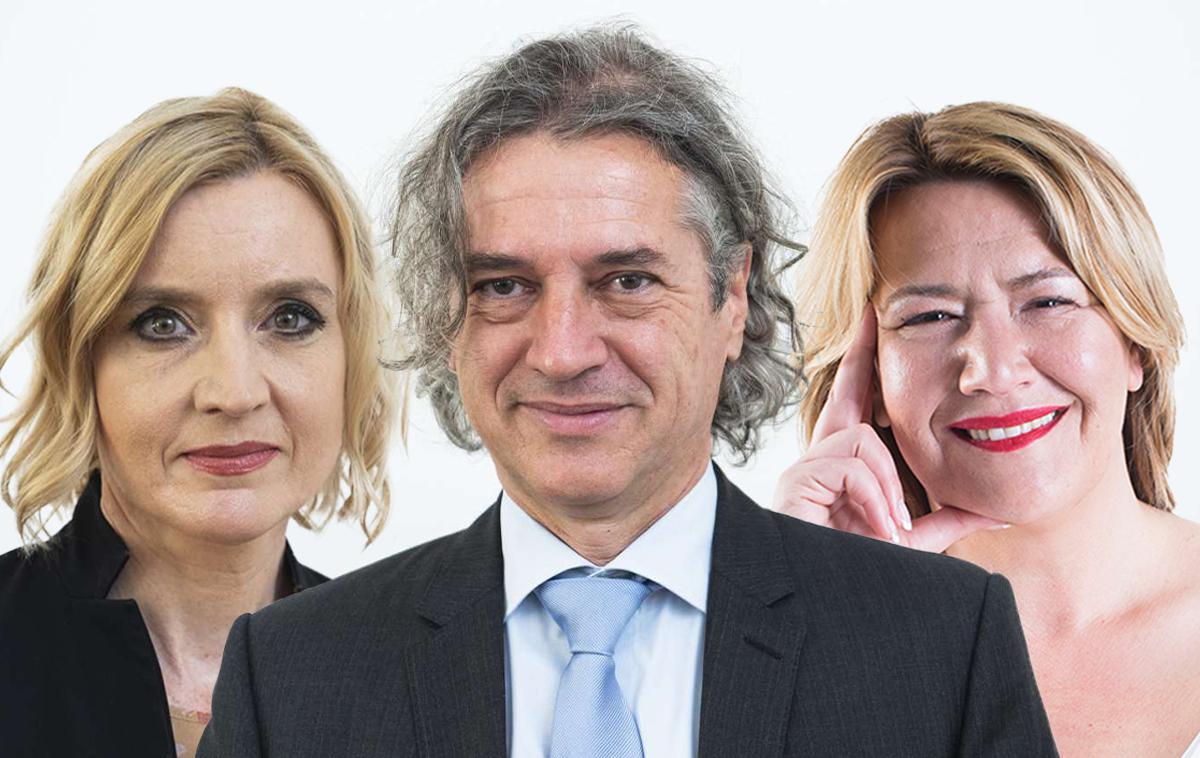 Mojca Šetinc Pašek, Robert Golob, Vesna Vuković | Foto STA