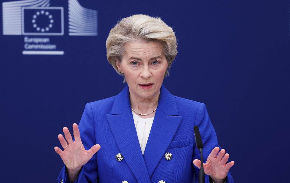 Ursula von der Leyen | Evropa je v obdobju oboroževanja in poraba za obrambo se bo močno povečala. | Foto Reuters