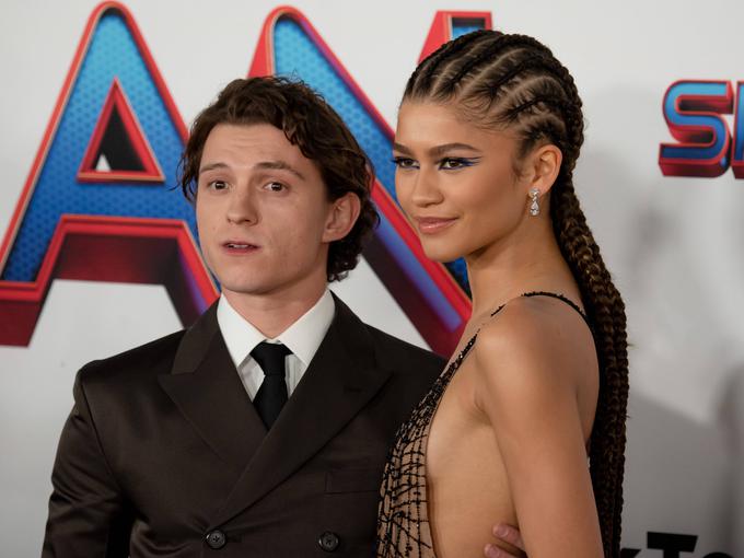 Tom Holland in Zendaya, igralski par, v katerem je ona opazno višja od njega. | Foto: Guliverimage/Billy Bennight