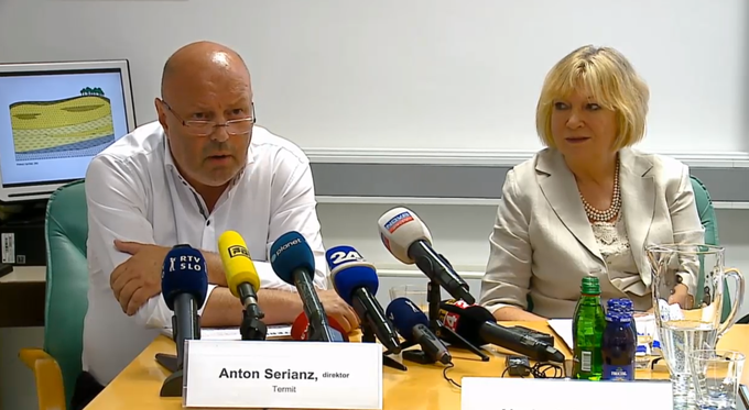 Direktor podjetja Termit Anton Serianz in svetovalka uprave Alenka Sešek Pavlin | Foto: Planet TV