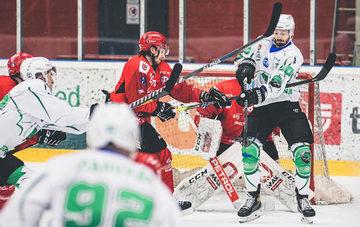 HDD Sij Acroni Jesenice HK Olimpija polfinale | V finalu pokala se bodo v dvorani Podmežakla pomerili hokejisti Jesenic in Olimpije. Prvi so v polfinalu s 4:0 premagali Celjane, drugi pa s 7:0 Založane. | Foto Grega Valančič/Sportida