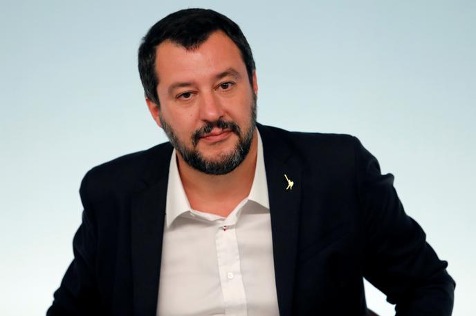 Matteo Salvini | Vodja skrajno desne Lige in italijanski notranji minister Matteo Salvini je prepričan, da bi morali prebivalci Italije oditi na predčasne volitve. | Foto Reuters