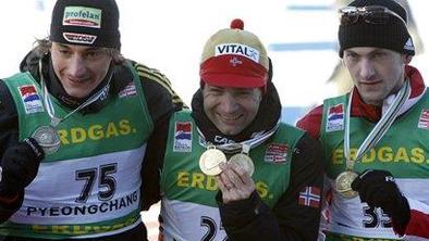 Björndalen tretjič, Hrvat do medalje