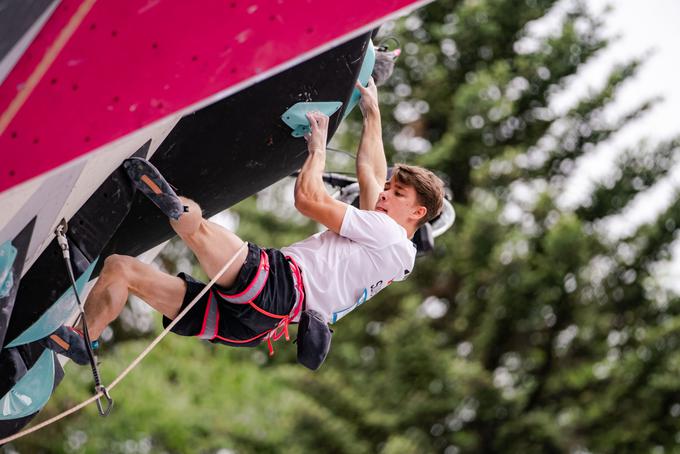 Luka Potočar je tekmo končal na 10. mestu. | Foto: Lena Drapella/IFSC