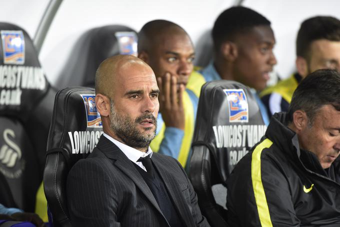 Josep Guardiola se je v sredo s Cityjem uvrstil v osmino finala angleškega ligaškega pokala. | Foto: Reuters