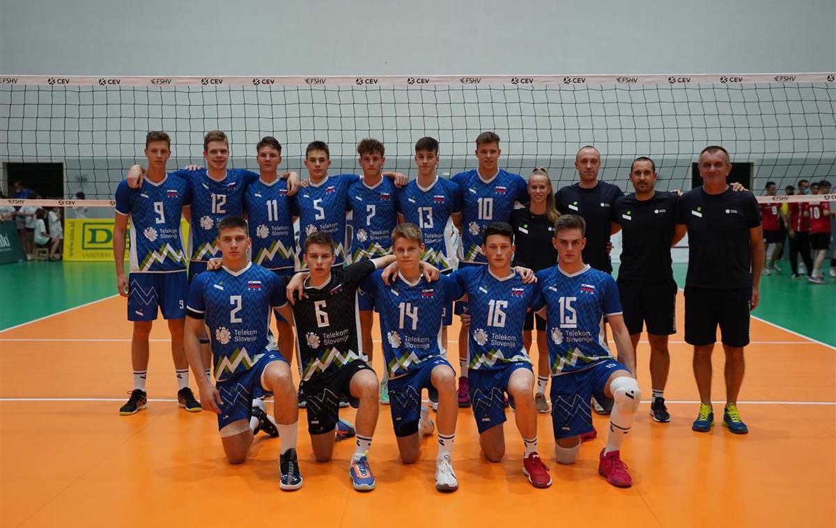 slovenska odbojkarska reprezentanca ep do 17 let | Mladi slovenski odbojkarji so se uvrstili v polfinale EP do 17 let. | Foto CEV