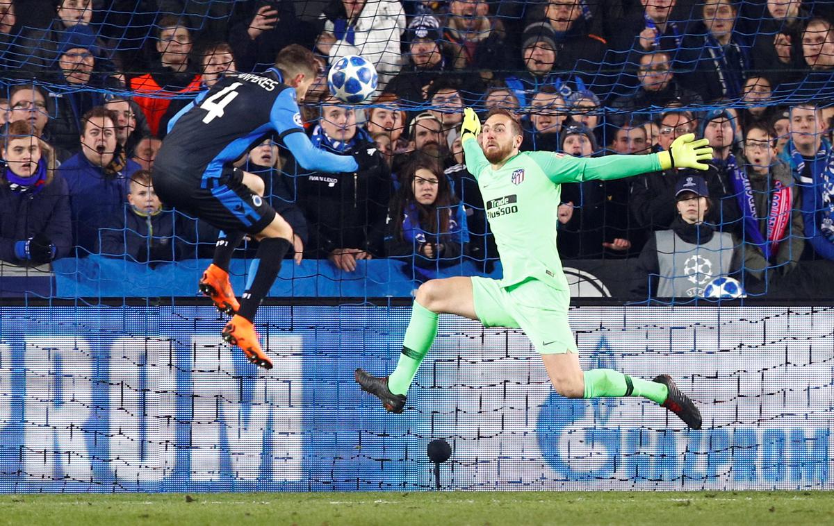 Jan Oblak | Jan Oblak je v Belgiji najbolj navdušil z atraktivno obrambo strela Luana Peresa. | Foto Reuters