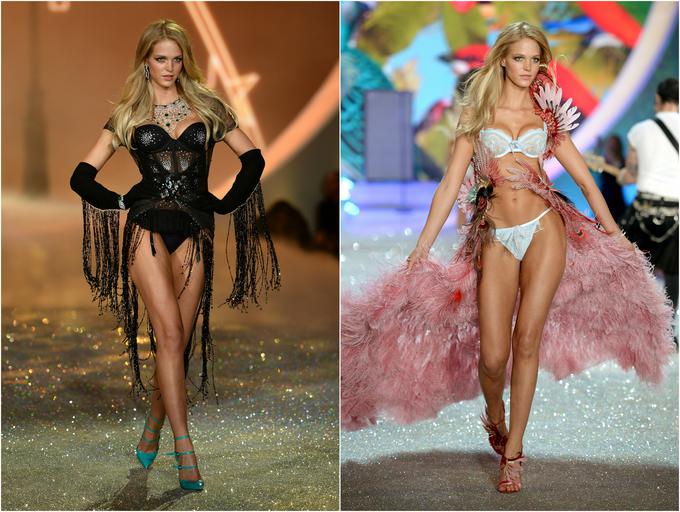 Erin na reviji Victoria's Secret leta 2013 - ko so ji dejali, da bi morala shujšati. | Foto: 