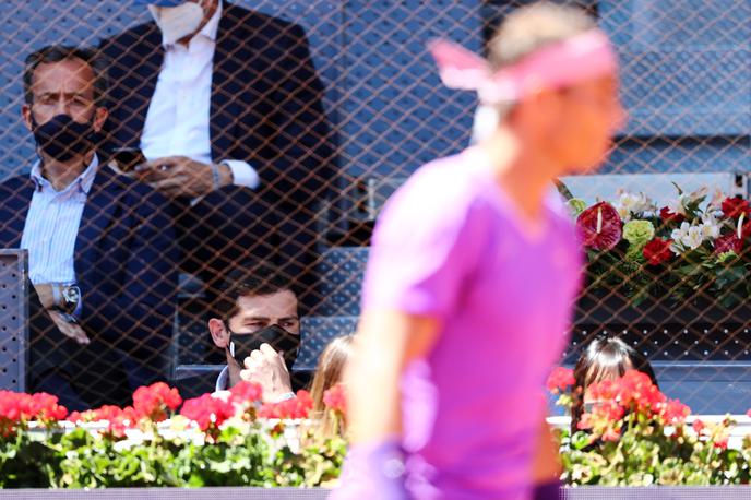 Rafael Nadal Iker Casillas | Dvoboj Rafaela Nadala je spremljal tudi legendarni španski nogometni vratar Iker Casillas. | Foto Reuters