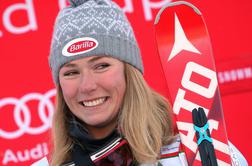 Shiffrinova po poškodbi kolena že trenirala na snegu (video)