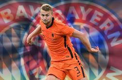 Matthijs de Ligt tudi uradno v Bayern, Ukrajinec iz Man Cityja k Arsenalu