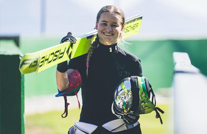 Nika Križnar si je že zagotovila skupno zmago grand prixa v ženski konkurenci. | Foto: Grega Valančič