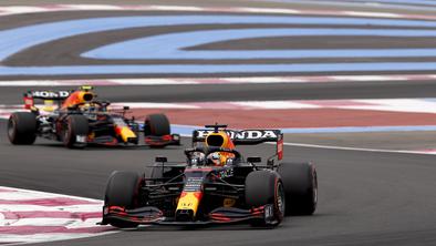 Verstappen s prvega mesta v Franciji