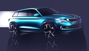 Škoda visionS: oblikovalska študija, ki napoveduje sedemsedežni Škodin SUV