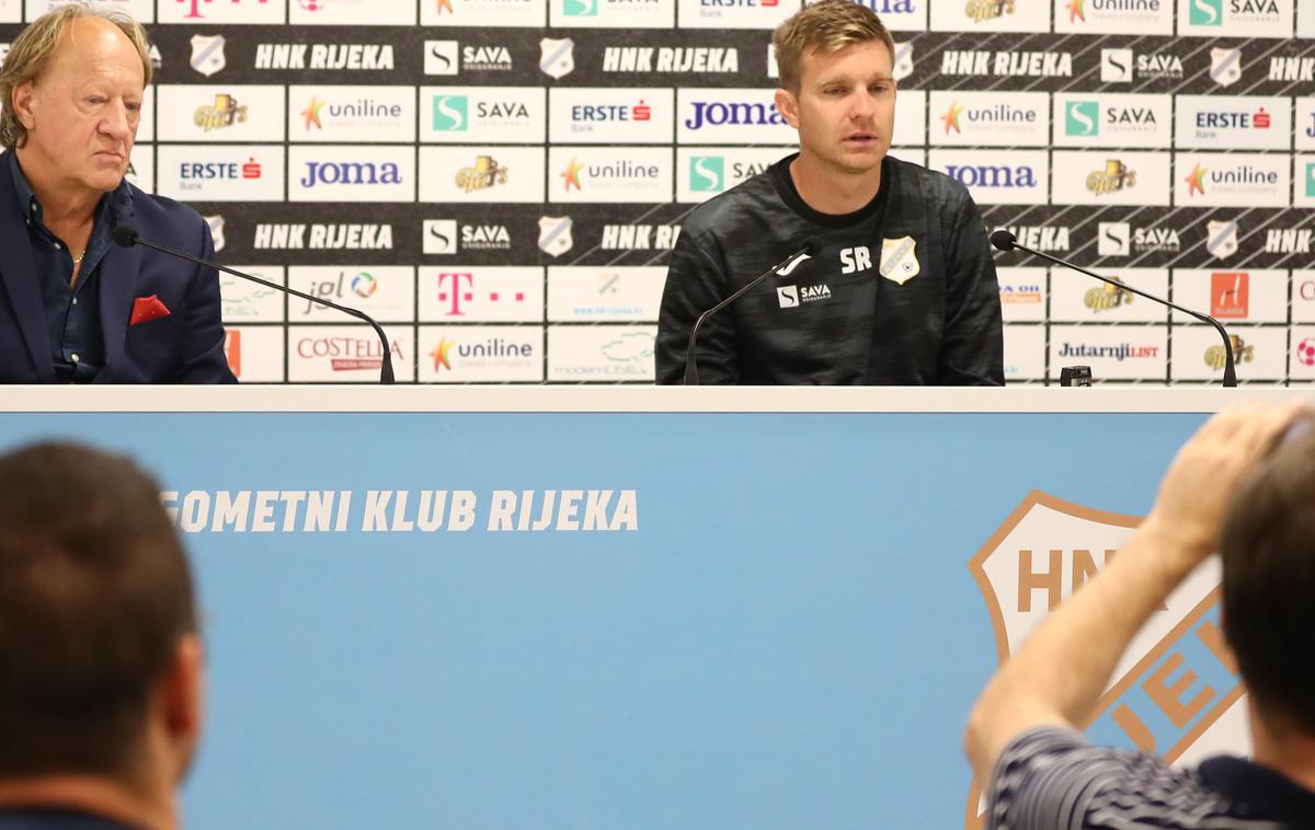 Simon Rožman | Simon Rožman, novi trener NK Rijeka, v družbi športnega direktorja Srečka Juričića. | Foto Hina/STA