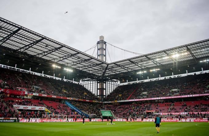 Stadion FC Köln, na katerem sta ob zadnjem nastopu Slovenije na velikih tekmovanjih domače tekme igrala tudi člana omenjenega kluba Milivoje Novaković in Mišo Brečko, bo gostil zadnjo tekmo izbrancev Matjaža Keka, ko se bodo ti udarili z Anglijo. Poleg omenjene bodo tu še štiri druge tekme. | Foto: Guliverimage