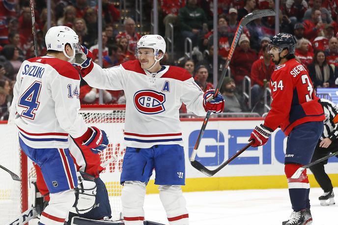 Montreal Canadiens | Montreal Canadiens je v gosteh na kolena spravil vodilni Washington. V drugi tretjini mu je v razmiku osmih minut zabil štiri zadetke, povedel s 4:0, na koncu pa slavil s 5:2. | Foto Reuters