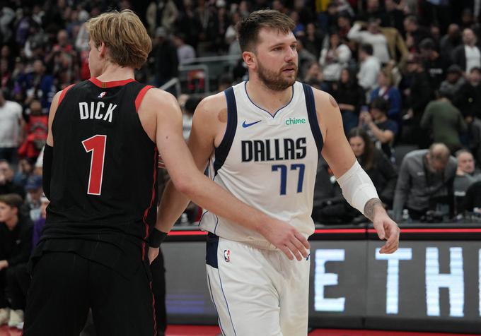 Luka Dončić je blestel že v prvem polčasu. | Foto: Reuters