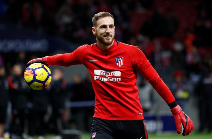 Jan Oblak je bil na derbiju španske lige med Atleticom in Valencio nekoliko nepričakovano brez dela. | Foto: Reuters