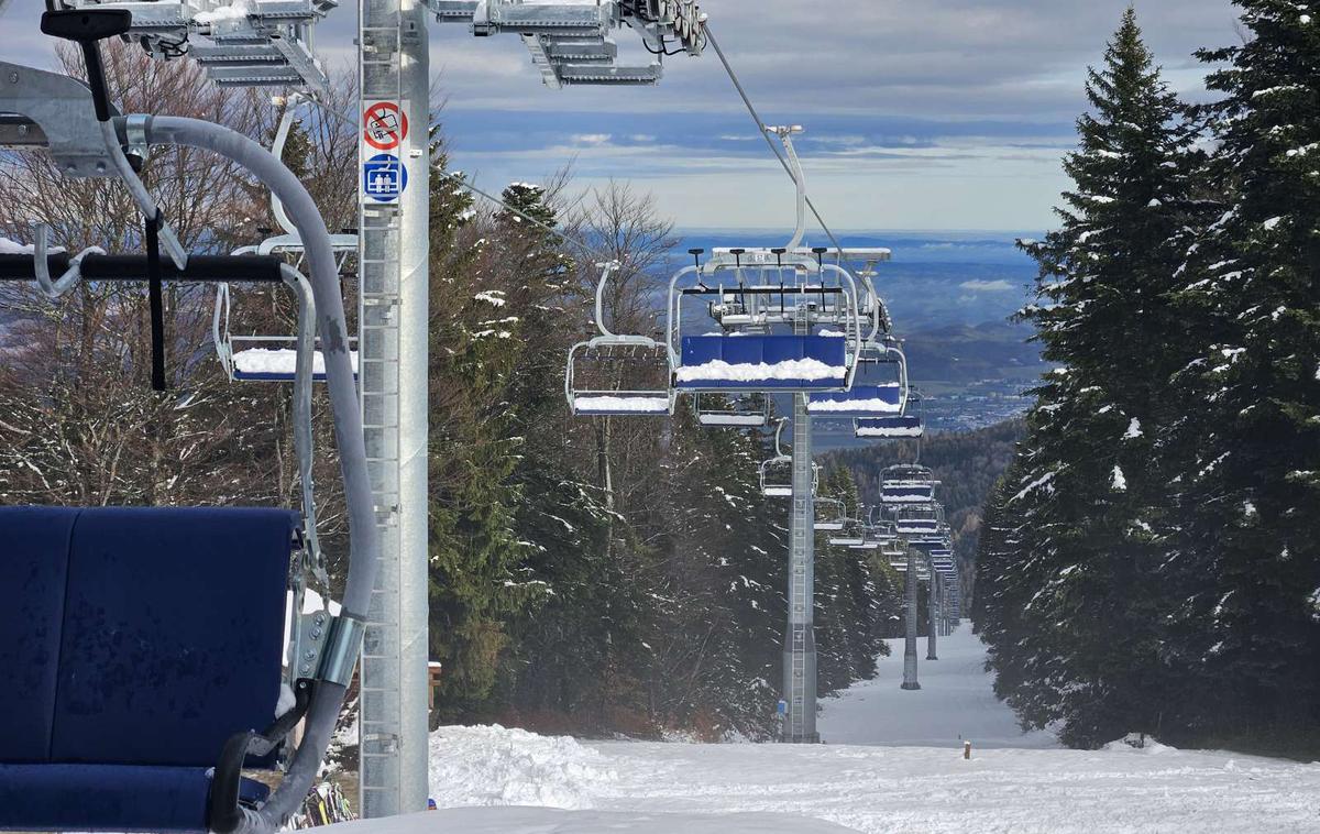 Mariborsko Pohorje, gondola, sedežnica | Na Pohorju sta trčila smučarja. | Foto STA