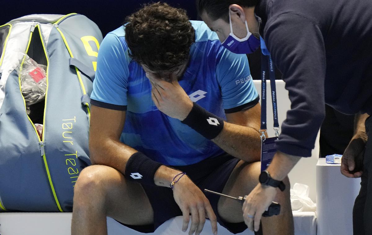 Matteo Berrettini | Po Marinu Čiliću se zaradi okužbe s covid-19 z Wimbleodma umika tudi Matteo Berrettini. | Foto Guliverimage