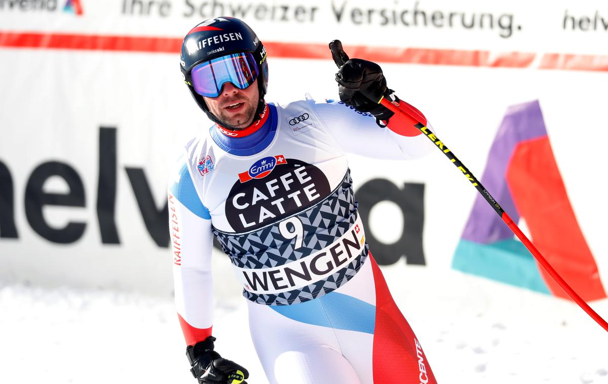 Beat Feuz | Beat Feuz slavi svojo deseto zmago na smukih za svetovni pokal. | Foto Reuters