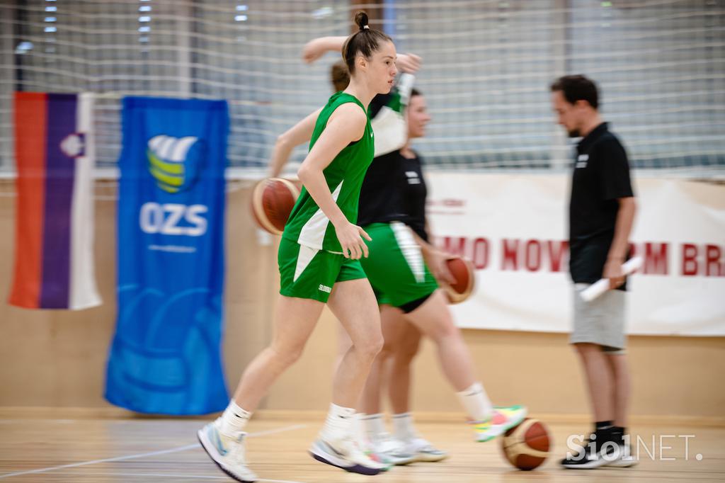 Trening ženske košarkarske reprezentance