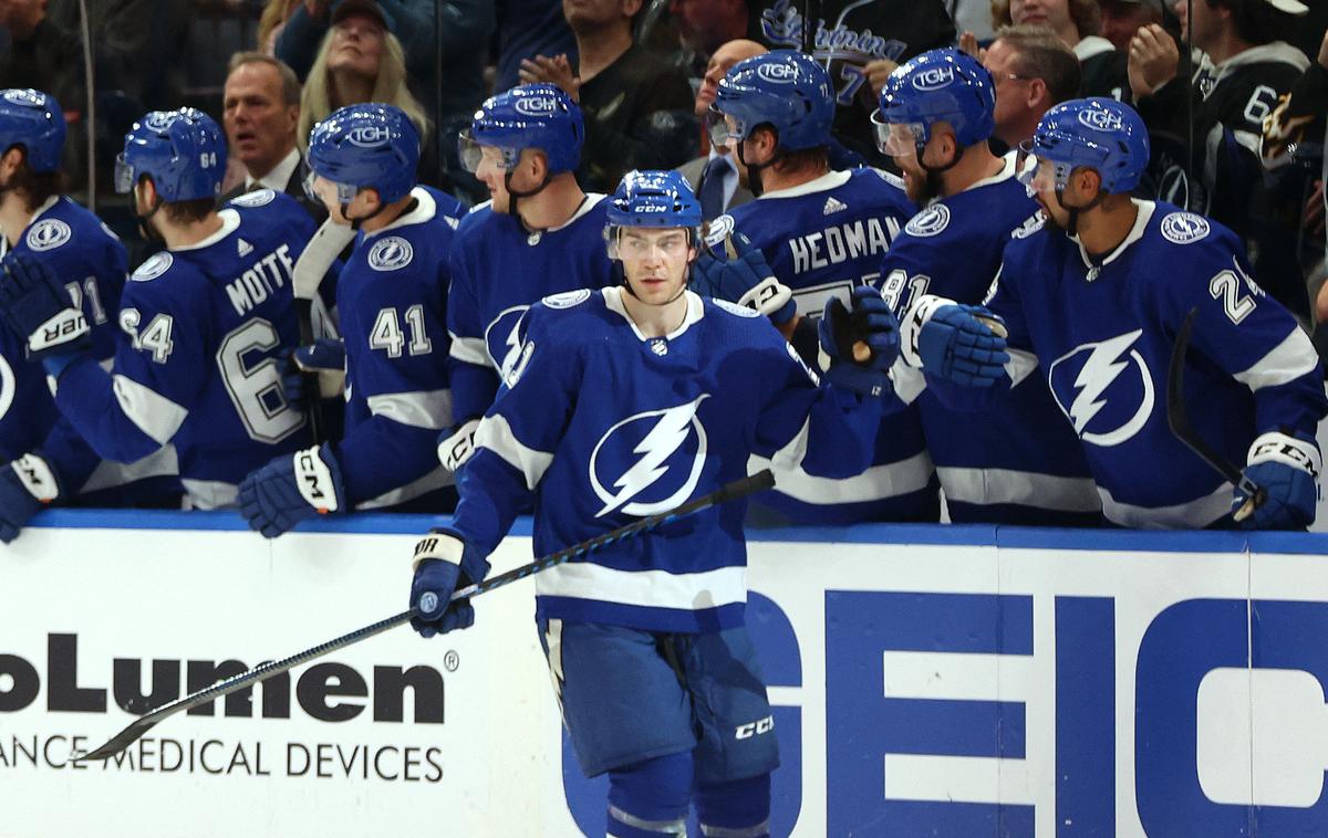 Brayden Point | Brayden Point je popeljal Tampo do zmage proti Bostonu. | Foto Reuters